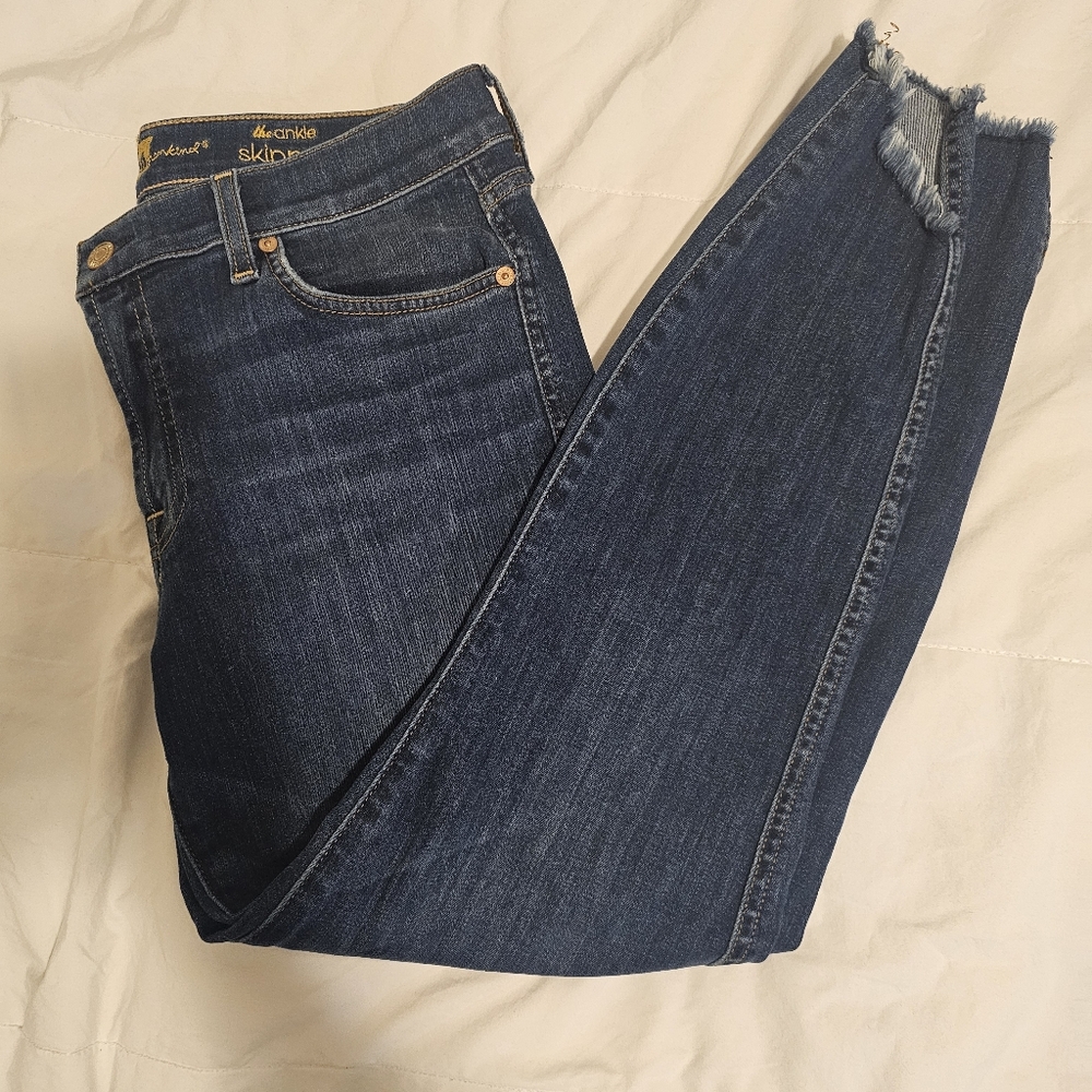 Seven  Dark Blue Skinny Jeans